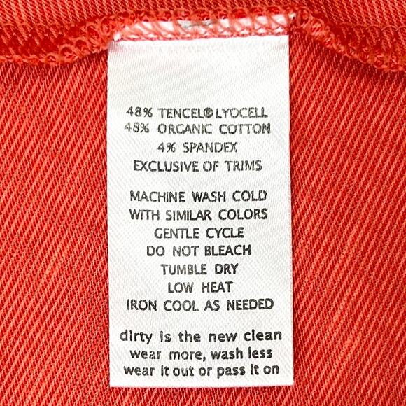 Toad & Co. Orange Organic Cotton Tencel Cue Wrap Dress - Picture 8 of 8